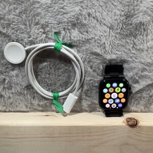 Apple Watch Series 10 46mm Jet Black Aluminum GPS Black Bracelet 100% Battery